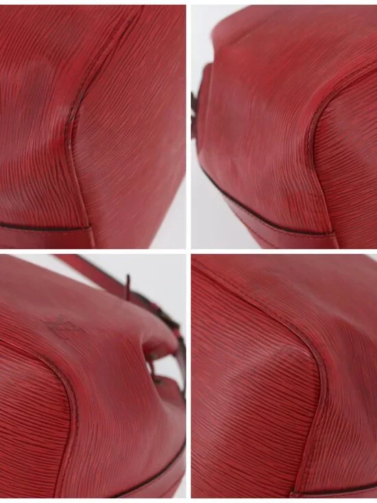 LOUIS VUITTON Epi Petit Noe Shoulder Bag Red M44107 LV Auth BA10912 - Picture 14 of 16